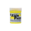 Yellow face paint for school art, decoration and costumes coming in 60ml tub