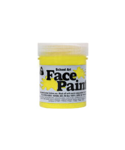 Yellow face paint for school art, decoration and costumes coming in 60ml tub