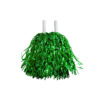 Green foil pompoms