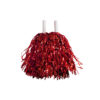 Red foil pompoms