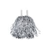 Silver foil pompoms