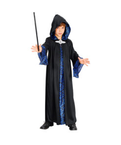 Wizard Robe Black & Blue Child
