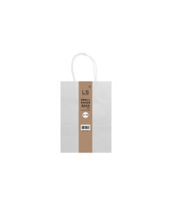 Small paper bags in natural grey-ish white colour in pack of 4