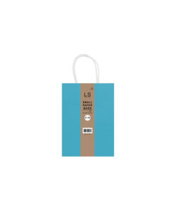 Small paper bags in natural blue colour in pack of 4