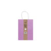 Small paper bags in natural purplish pink colour in pack of 4