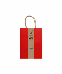 Red Medium Paper Bag 3pcs
