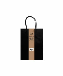 Black Medium Paper Bag 3pcs