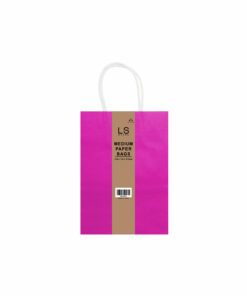 Hot Pink Medium Paper Bag 3pcs