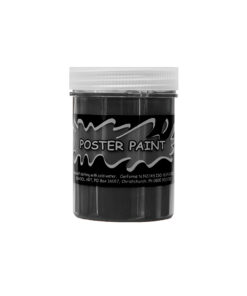 Black poster paint for DIY art and posters coming in 125ml tub