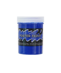 Blue poster paint for DIY art and posters coming in 125ml tub