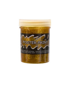 Glitter gold poster paint for DIY art and posters coming in 125ml tub