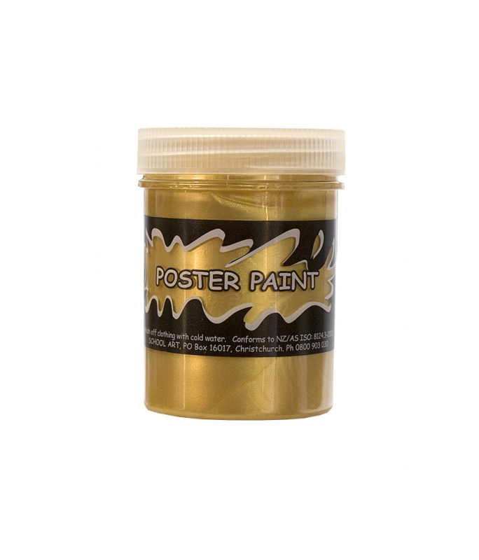 Metallic Gold Poster Paint 125ml LookSharpStore
