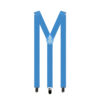 Light blue suspenders with Y back design and adjustable straps