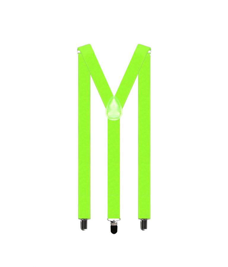 Neon Yellow Suspenders LookSharpStore