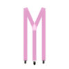 Light pink suspenders with Y back design and adjustable straps