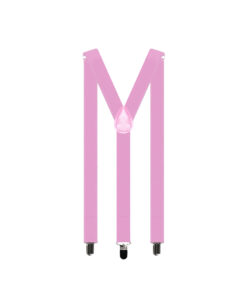 Light pink suspenders with Y back design and adjustable straps