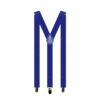 Royal blue suspenders with Y back design and adjustable straps