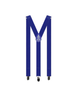 Royal blue suspenders with Y back design and adjustable straps