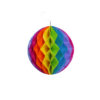 Colorful round rainbow decoration with strap in 20cm size