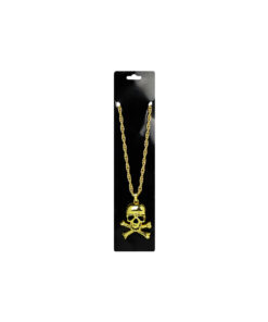 Alternative view of Metal Bling Necklace Gold Pirate