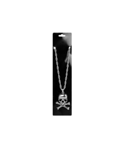 Alternative view of Metal Bling Necklace Silver Pirate