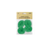 Green jumbo crepe paper streamers coming in pack of 4