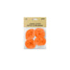 Orange jumbo crepe paper streamers coming in pack of 4