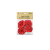 Red jumbo crepe paper streamers coming in pack of 4