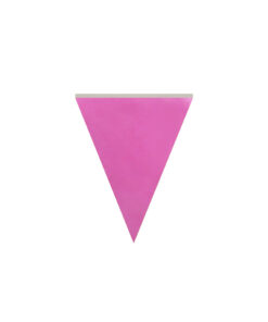 Pink flag bunting in length of 10m