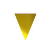 Metallic gold flag bunting in length of 10m