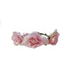 Natural large light pink flower headband crown