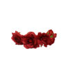 Natural large red flower headband crown