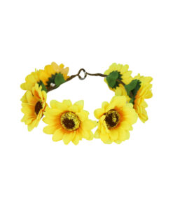 Sunflower Crown With Leafs