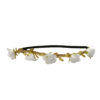 Natural white flower headband crown