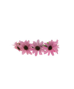 Natural large pink flower headband crown