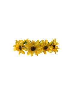 Natural sunflower headband crown
