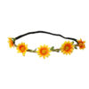 Natural sunflower headband crown