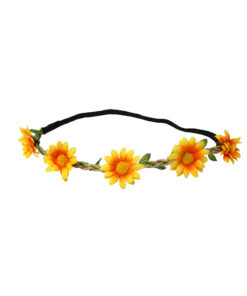 Natural sunflower headband crown