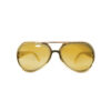 Gold aviator party glasses with gold tinted lenses