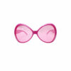 Large Hot Pink Bow Shape Party Glasses