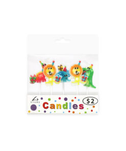 Cheerful Buddies Candles 5pk