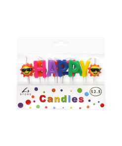 Happy Birthday Sun Candle Set