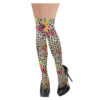 Leopard print with flowers thigh high stockings