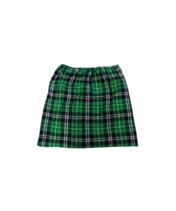 Green Unisec Tartan Pleated Kilt