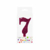 Glitter Magenta Number Candle 7
