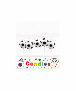 Soccer Ball Candles 5pk