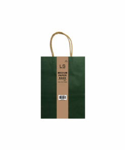 Dark Green Medium Paper Bag 3pc