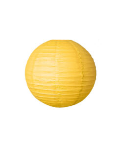 Yellow Round Paper Lantern 16in