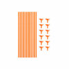 Orange Balloon Stick & Cup Set 12pk