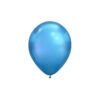 Plain metallic blue chrome latex balloon in 12inch size and coming in pack of 8